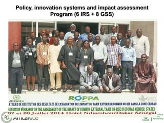 History and Current Organizational Structure of AfricaRice