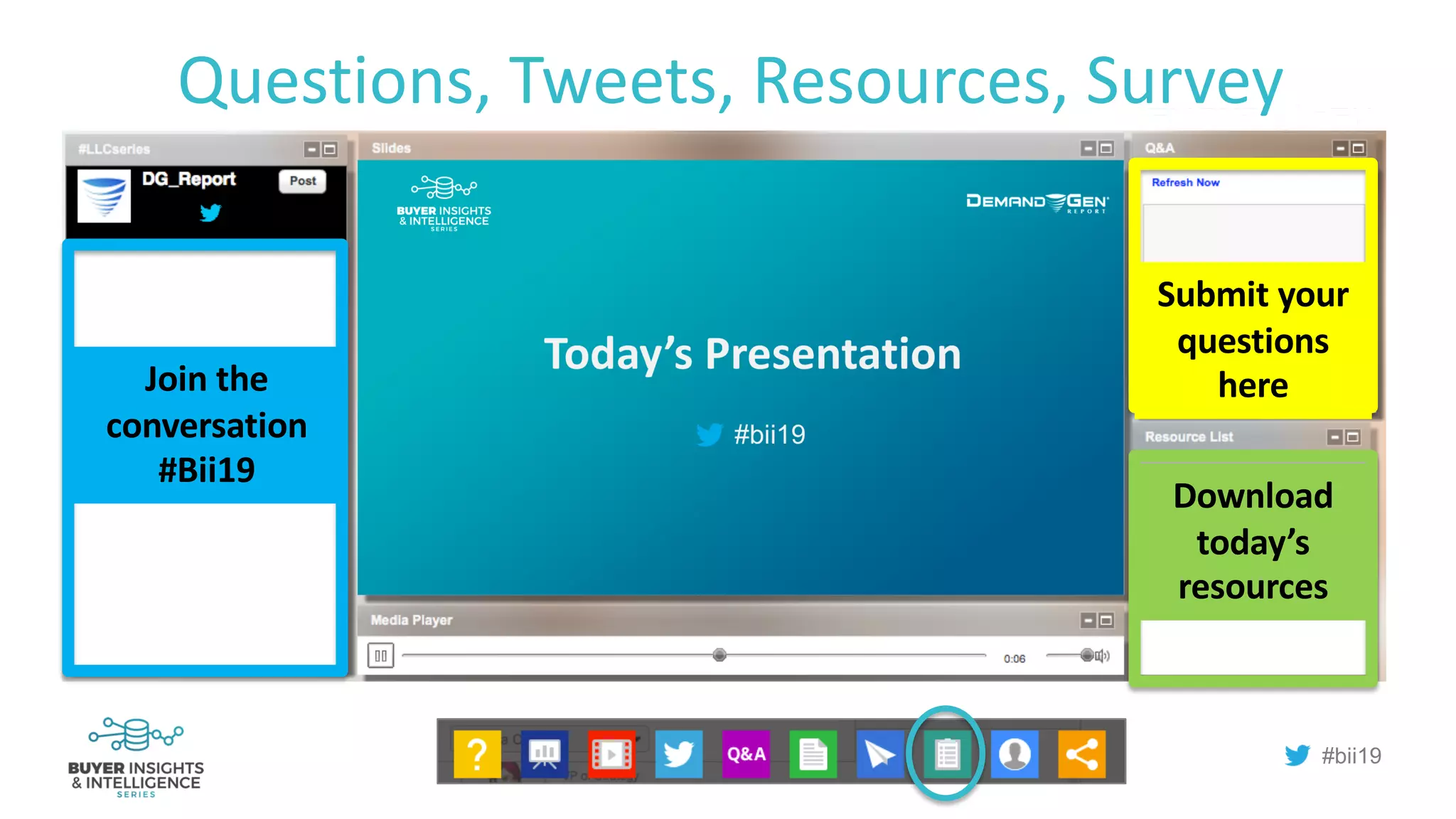 How are we doing?
#bii19
Questions, Tweets, Resources, Survey
Submit your
questions
here
Download
today’s
resources
Join the
conversation
#Bii19
 