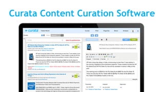 Curata Content Curation Software
 
