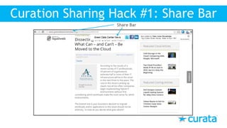 Curation Sharing Hack #1: Share Bar
Share Bar
 