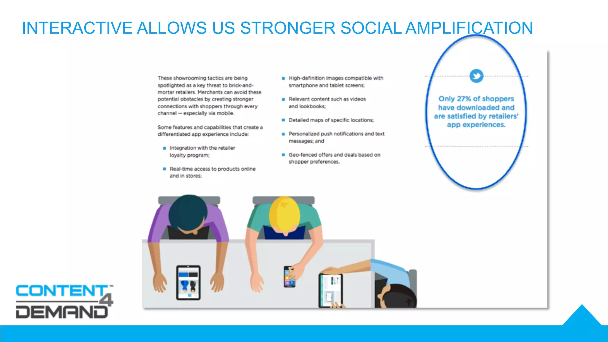 INTERACTIVE ALLOWS US STRONGER SOCIAL AMPLIFICATION
 