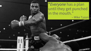 3
Copyright © 2022
Demandbase
“Everyone has a plan
until they get punched
in the mouth.”
– Mike Tyson
 