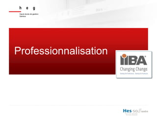 Professionnalisation
 