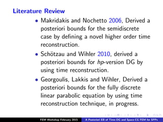 A Posteriori Error Analysis Presentation | PDF