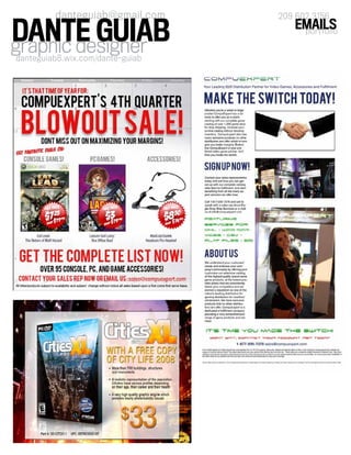 graphic designer
danteguiab@gmail.com
danteguiab8.wix.com/dante-guiab
DANTE GUIAB portfolio
EMAILS
209 602 3156
 