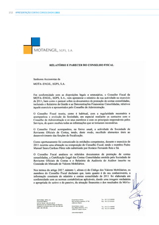 232 apresentaçãoCONTAS CONSOLIDADAS2011
 