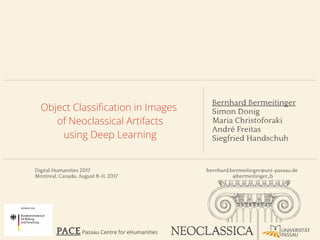 Object Classification in Images of Neoclassical Artifacts using Deep ...
