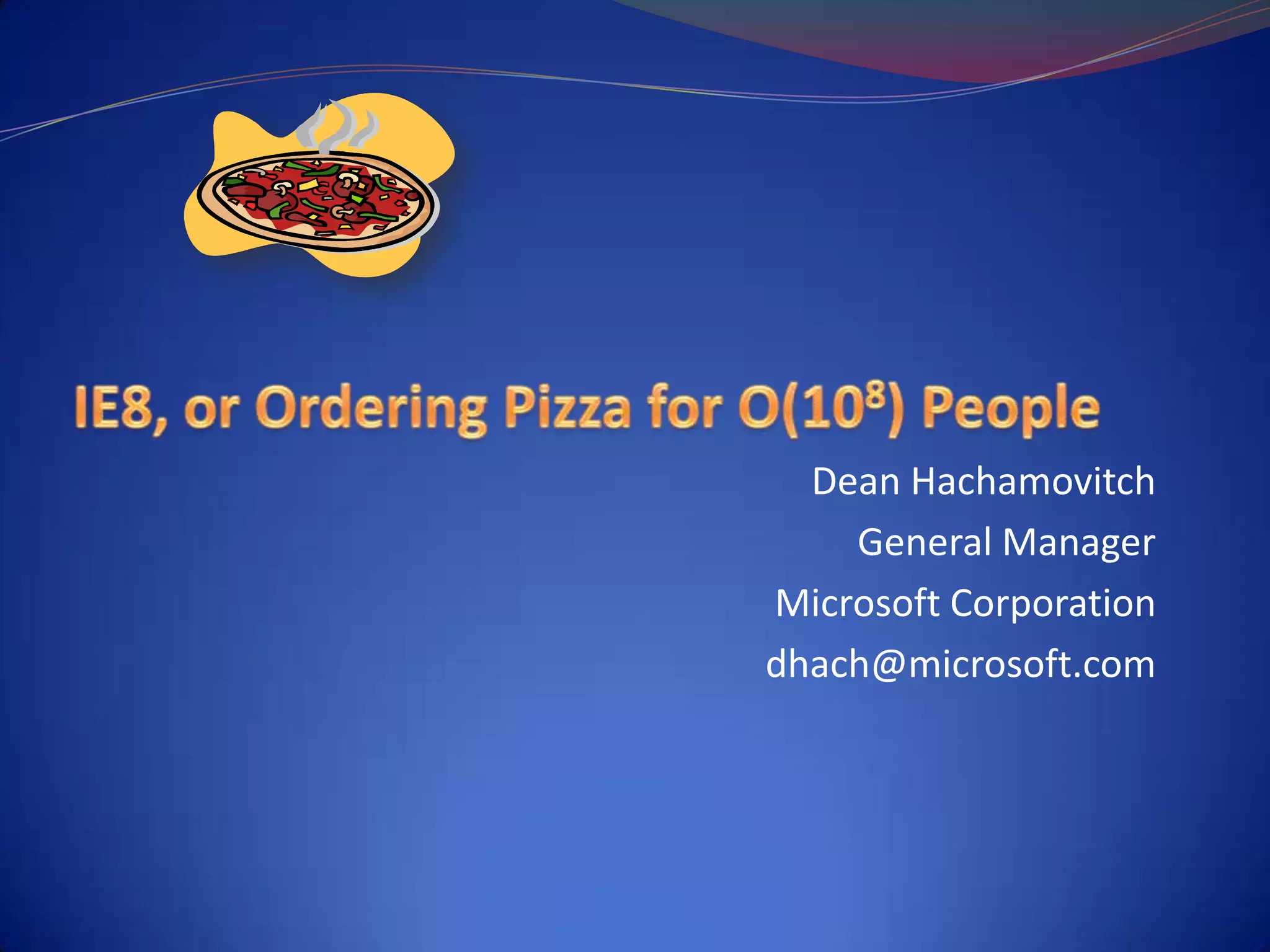 IE8 FireStarter - Keynote - Creating Value with IE8