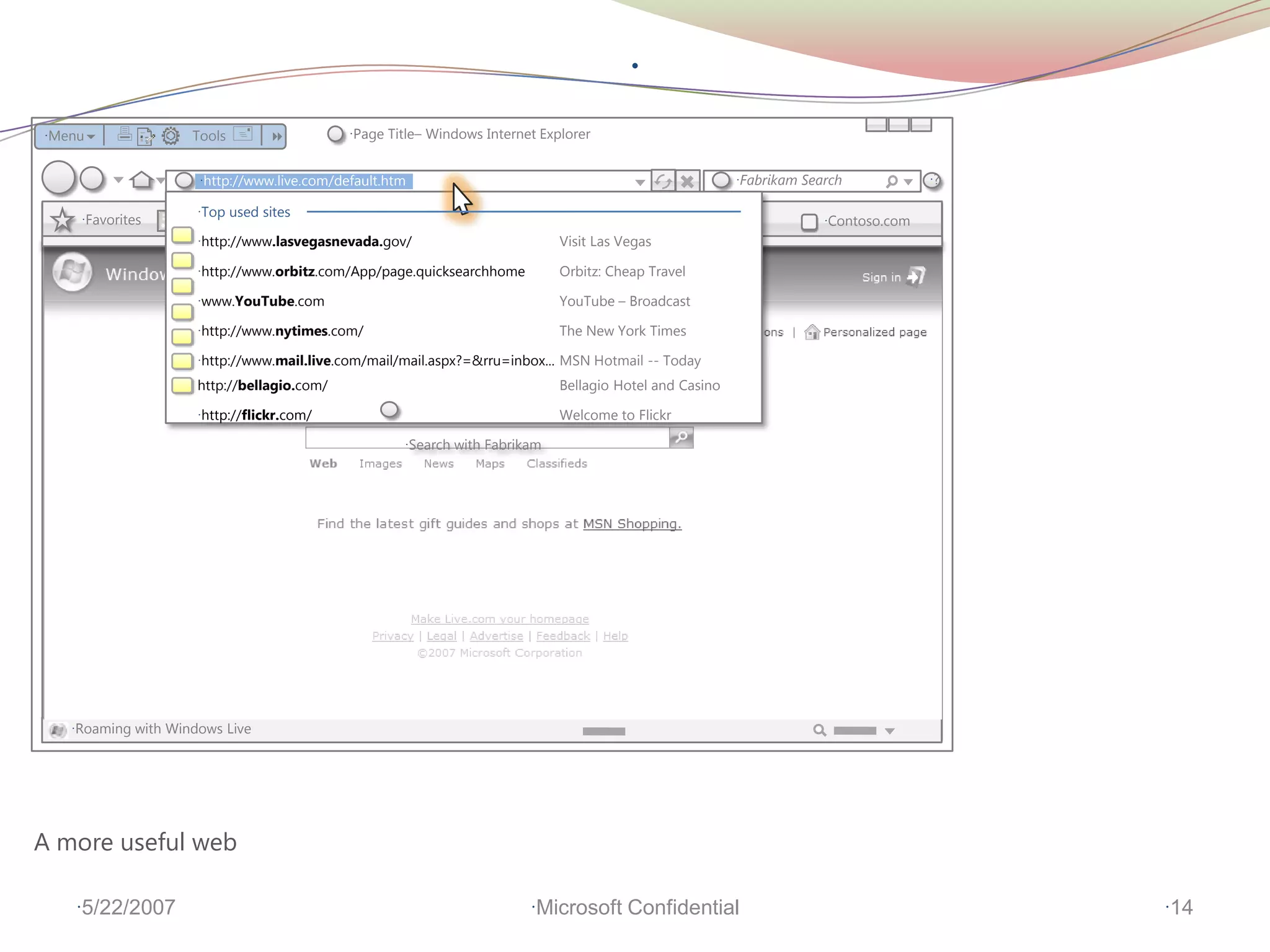 IE8 FireStarter - Keynote - Creating Value with IE8
