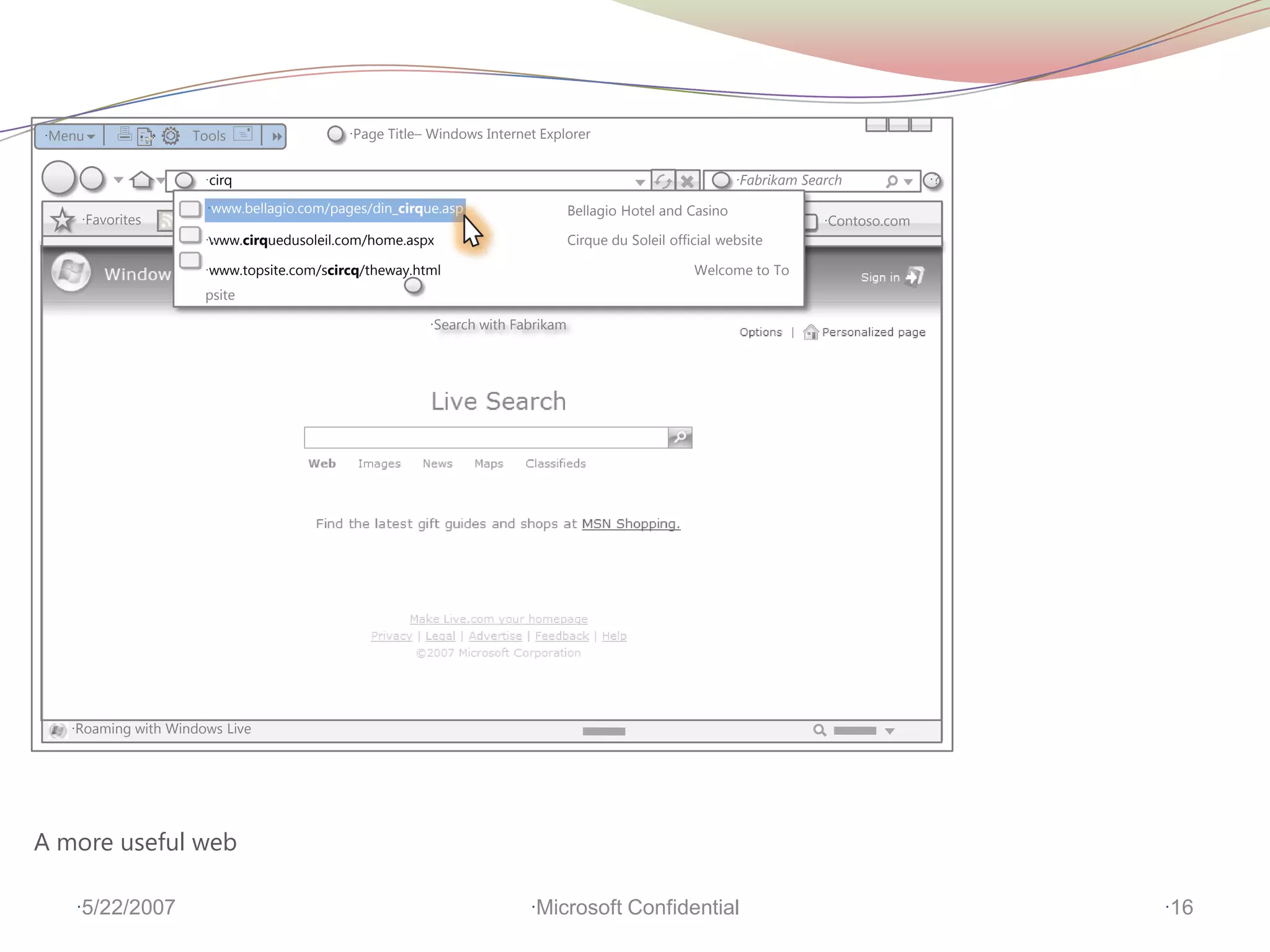 IE8 FireStarter - Keynote - Creating Value with IE8