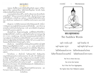 ธรรมรัตน์ Dhammaratana ธรรมรัตน์ Dhammaratana1
พระพุทธพจน์
The Buddha's Words
			
		นตฺถิ ราคสโม อคฺคิ		 นตฺถิ โทสสโม กลิ
	 นตฺถิ ขนฺธสมา ทุกฺขา			 นตฺถิ สนฺติปรํ สุขํ ฯ๒๐๒ฯ
	 ไม่มีไฟใดเสมอด้วยราคะ	 ไม่มีโทษใดเสมอด้วยโทสะ
ไม่มีทุกข์ใดเสมอด้วยเบญจขันธ์ 	 ไม่มีสุขใดเสมอด้วยความสงบ
No fire is there like lust,
No crime like hatred,
No ill like the Five Aggregates,
No higher bliss than Nibbana's peace.
บทบรรณาธิการ
	 "อตุละเอย เรื่องนี้มีมานานแล้ว มิใช่เพิ่งจะมีในยุคปัจจุบัน อยู่เฉยๆ เขาก็นินทา
พูดมากเขาก็นินทา พูดน้อยเขาก็นินทา ไม่มีใครในโลกที่ไม่ถูกนินทา ไม่ว่าอดีต ปัจจุบัน
คนที่ถูกสรรเสริญหรือนินทาโดยส่วนเดียวไม่มี"
	 วารสารธรรมรัตน์รายไตรมาสปีที่ ๒ ฉบับที่ ๕ เดือนมกราคม-มีนาคมหรือฉบับ
แรกของปีใหม่นี้ ได้เวียนมาบรรจบพบกับท่านอีกครั้งหนึ่ง เพื่อแจ้งข่าวกิจกรรมงานบุญ
กุศลที่เกิดขึ้นในรอบ ๓ เดือนที่ผ่านมา และในรอบ ๓ เดือนหน้าที่จะมีขึ้น ซึ่งมีกิจกรรมใน
รอบ ๓ เดือนที่ผ่านมา ก่อนอื่นขอกล่าวคำ�ว่า สวัสดีปีใหม่ ส่วนกิจกรรมต่างๆ ของทางวัดมี
ดังนี้
	 เดือนตุลาคม ทางวัดมีกิจกรรมหลายอย่างเกี่ยวกับสังคมและสมาชิก เป็นต้นว่า
การรับนิมนต์จากสมาคมผู้รักสัตว์ไปสวดมนต์อวยพรให้กับสัตว์เลี้ยง และการไปกล่าวสุ
นทรพจน์ในงานรำ�ลึกวันคล้ายวันเกิดมหาตมะ คานธี นอกจากนั้นยังมีการทำ�บุญวันออก
พรรษาในวันที่ ๒๘ ตุลาคม ๒๕๕๕ ด้วย
	 เดือนพฤศจิกายน เป็นฤดูกาลแห่งบุญกฐิน และปีนี้เป็นปีแรกที่วัดจัดให้มีการ
ทอดกฐินสามัคคีในวันที่ ๔ พฤศจิกายน ๒๕๕๕ มีญาติธรรมเดินทางมาร่วมทำ�บุญจากรัฐ
ต่างๆ มากมาย ขออนุโมทนาบุญ หลังจากนั้นทางคณะสงฆ์และญาติธรรมได้เดินทางไป
ร่วมงานกฐินพระราชทานที่วัดไทยกรุงวอชิงตัน,ดี.ซี.ในวันที่ ๑๘ พ.ย.๒๕๕๕ และเดินทาง
ต่อไปร่วมงานกฐินสามัคคีของวัดป่าสันติธรรม เวอร์จีเนีย วันที่ ๒๕ พ.ย.๒๕๕๕ โดยทาง
วัดและญาติโยมได้นำ�ต้นผ้าป่าไปทอดทำ�บุญทั้ง ๒ วัดด้วย
	 เดือนธันวาคม คณะสงฆ์ได้เดินทางไปเยี่ยมญาติธรรมและถือโอกาสเข้าปฏิบัติ
วิปัสสนากรรมฐานที่รัฐเท็กซัสระหว่างวันที่ ๑ - ๑๗ ธ.ค. ๒๕๕๕ และวันส่งท้ายปีเก่า
ต้อนรับปีใหม่ ทางวัดจัดให้มีกิจกรรมสวดมนต์ข้ามปี ทำ�ความดีรับปีใหม่ ซึ่งมีญาติธรรม
มาร่วมทำ�ความดีกันมากหน้าหลายตา ด้วยการสวดมนต์ ชมวีดีทัศน์ และฟังธรรม ขอ
อนุโมทนา
	 กิจกรรมในรอบ ๓ เดือนข้างหน้า ในเดือนกุมภาพันธ์ เป็นเดือนแห่งวัน
มาฆบูชาวันที่พระพุทธองค์ทรงวางหลักของพระศาสนา คือ ละชั่ว ทำ�ดี ทำ�จิตให้ผ่องแผ้ว    
ทางวัดจัดทำ�บุญในวันที่ ๒๔ ก.พ.๒๕๕๖ ขอเชิญทุกท่านมาร่วมงานในครั้งนี้ ส่วนเดือน
มีนาคมนั้น มีกิจกรรมทำ�บุญทั่วไป ขอเชิญญาติโยมร่วมทำ�วัตรสวดมนต์เจริญจิตภาวนา
ได้ทุกวันตามเวลาที่ระบุไว้ในตารางกิจกรรมในวารสารเล่มนี้ และขอให้ท่านทั้งหลาย
ติดตามข่าวคราวกิจกรรมต่างๆ ได้ทางเว็บไซด์หรือเฟสบุ๊คของวัด หรือมีข้อสงสัยประการ
ใดให้โทรศัพท์มาสอบถามได้กับทางวัดโดยตรง
	 เพื่อไม่เป็นการเสียเวลา ขอเชิญญาติโยมทุกท่านพลิกไปอ่านสาระธรรม และ
กิจกรรมต่างๆ ในรอบ ๓ เดือนที่ผ่านมาได้ในวารสารเล่มนี้
ด้วยไมตรีธรรม	
 