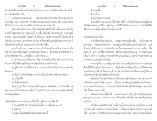 ธรรมรัตน์ Dhammaratana ธรรมรัตน์ Dhammaratana12 13
ส่วนปัจจัยสิ่งแวดล้อมรอบด้านคือ ปัจจัยทางครอบครัวและสิ่งแวดล้อม เช่น ดินฟ้า
อากาศ มีผลเพียง 10%
	 แต่ในแนวทางตะวันออก โดยเฉพาะหลักพุทธศาสนาให้ความสำ�คัญกับ
"บุญกรรม" และ "บาปกรรม" ที่กระทำ�จะเป็นตัวแปรสำ�คัญอย่างยิ่ง แต่แนวความ
คิดในเรื่อง "กรรม" ตะวันตกไม่ได้กล่าวถึงเลย เพราะไม่เข้าใจ
	 ในทางพระพุทธศาสนา ก็มีคำ�สอนถึงสาเหตุที่ทำ�ให้อายุสั้นและอายุยืน คือ
ฆ่าสัตว์ ไม่มีความกรุณา เป็นเหตุให้ อายุสั้น ไม่ฆ่าสัตว์ มีความกรุณา เป็นเหตุให้
อายุยืน เบียดเบียนสัตว์ เป็นเหตุให้ มีโรคมาก ไม่เบียดเบียนสัตว์ เป็นเหตุให้ มี
โรคน้อย อบายมุข ๖ ทางแห่งความเสื่อม ทำ�ให้อายุสั้นและไม่มีคนอยากคบ บุญ ก็
เป็นเหตุให้อายุยืน สร้างบุญกุศลมาก ทำ�ให้มีอายุยืน
	 ดูกรภิกษุทั้งหลาย ธรรม ๕ ประการนี้ เป็นเหตุให้อายุยืน ๕ ประการ เป็น
ไฉน คือ บุคคลย่อมเป็นผู้ทำ�ความสบายแก่ตนเอง ๑ รู้จักประมาณในสิ่งที่สบาย ๑
บริโภคสิ่งที่ย่อยง่าย ๑ เป็นผู้มีศีล ๑ มีมิตรดีงาม ๑
	 ๑) ทำ�ความสะบายให้แก่ตน คือทำ�ร่างกายให้สดชื่นร่าเริง ออกกำ�ลังกาย
กินอาหารที่ไม่มีพิษ อยู่ในที่อากาศบริสุทธิ์ ทำ�อารมณ์ให้แจ่มใส
	 ๒) รู้จักประมาณในสิ่งที่สบาย ( การออกกำ�ลังไม่หักโหม กินอาหารพออิ่ม
พักผ่อน )
	 ๓) พึงบริโภคในสิ่งที่ย่อยง่าย (หลีกเลี่ยงเนื้อสัตว์ ของมัน ของทอด )
	 ๔) เป็นผู้มีศีล
	 ๕) มีเพื่อนเป็นคนดี
	 คุณยาย ดู ปินหัว เป็นบุคคลที่อายุยืนยาวที่สุดในโลก ท่านเกิดวันที่ ๒๒
เมษายน แต่ห่างกันคนละหลายสิบปี ท่านเกิดปี ค.ศ. ๑๘๘๖ ทางตะวันตกเฉียงใต้
ของมณฑลเสฉวน
	
เคล็ดลับที่คุณยายบอกกับทุกคน ที่ทำ�ให้อายุยืนยาวนานที่สุด คือ
	 1.ทานมังสวิรัติ หรือ กินแต่ผักตั้งแต่จำ�ความได้จนถึง ๑๑๐ ปี
	 2.ไม่สูบยา
	 3.ไม่แตะต้องเครื่องดื่มประเภทแอลกอฮอล์
	 4.อารมณ์ดี
	 5.ใจกว้าง
	 6.ไม่เคยทะเลาะกับใคร
	 กินเนสส์บุ๊ก ออฟเดอะเวิร์ลด์ เรดคอร์ดส์ ได้บันทึกว่าคุณยายเป็นผู้มีอายุ
ยืนที่สุดมาตั้งแต่ ๔ ปีที่แล้ว โดยสรุป การใช้ชีวิตที่เรียบง่าย ๖ ประการ ทำ�ให้มีชีวิต
ที่ยืนยาวนาน ไม่ต้องพึ่งหมอ พึ่งแต่ธรรมชาติ
เผยเคล็ดลับคนอายุยืน
	 การมีชีวิตอยู่อย่างยืนนาน และสุขภาพยังแข็งแรงนั้น นับเป็นสุดยอด
ปรารถนา ของคนทุกผู้ทุกนาม แต่อะไรเล่าที่ทำ�ให้คนเราไปถึงจุดนั้นได้ แซล
ลี่ แบร์ นักโภชนาการ ฉุกคิดตั้งคำ�ถาม ขึ้นมาแล้วมองหาคำ�ตอบจากเมือง หรือ
ชุมชน 5 แห่ง ที่ได้ชื่อว่าเป็นชุมชน ที่มีคนอายุยืนอาศัยกันอยู่ มากที่สุดในโลก
ได้แก่ โอกินาวา ในญี่ปุ่น เกาะไซมีที่กรีซ แคมโปดีเมล ในอิตาลี หุบเขาฮันซา ใน
ปากีสถาน และเมืองปามาในจีน
	 จากการเก็บรวบรวมข้อมูลแล้วนำ�มาวิเคราะห์ดู นักโภชนาการจากอังกฤษ
ที่บัดนี้ใช้ชีวิตอยู่ในปากีสถานพบว่า มีเคล็ดลับข้อเหมือนกันในการใช้ชีวิตของคน
อายุยืนนั้น สรุปได้ 50 ข้อ นำ�มาดูสัก 2-3 ข้อ พอเป็นตัวอย่างเผื่อจะลองปฏิบัติตาม
เป็นหนทางไปสู่การมีอายุยืนกับเขากันบ้าง
	 ข้อเหมือนในการใช้ชีวิตของคนในชุมชนอายุยืนนั้นประการแรก พวกเขามัก
จะกินผักและผลไม้เป็นจำ�นวนมาก มักกินอาหารในกลุ่มธัญพืชหรือแป้งไม่ขัดขาว
มากกว่าขนมปัง แครกเกอร์ ส่วนอาหารไขมันก็จะเลือกที่เป็นไขมันสุขภาพอย่างถั่ว
หรือน้ำ�มันมะกอก เป็นต้น
	 ไม่กินอาหารพวกเนื้อสัตว์ และแบบแผนการกินอยู่ก็จะจัดอยู่ในกลุ่มแค่
พอสัณฐานประมาณ ไม่กินมากเกินไป ทั้งยังไม่ดื่มเครื่องดื่มแอลกอฮอล์และไม่สูบ
บุหรี่ด้วย
	 เรื่องกิจกรรมในชีวิตประจำ�วันนั้น ไม่ต้องไปออกกำ�ลังตามโรงยิม แต่จะมี
การเคลื่อนไหวตลอดเวลา ไม่ค่อยนั่งเฉยๆ ให้รถติดตามสี่แยกหรือทำ�งานแบบนั่ง
โต๊ะ แต่จะทำ�งานอาชีพประเภทประมงและเกษตรกรรม พอถึงเวลาพักผ่อนพวก
 