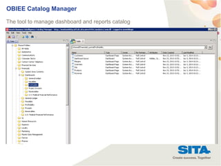 19
OBIEE Catalog Manager
The tool to manage dashboard and reports catalog
 