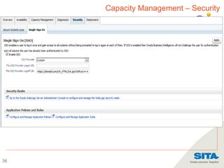 36
Capacity Management – Security
 