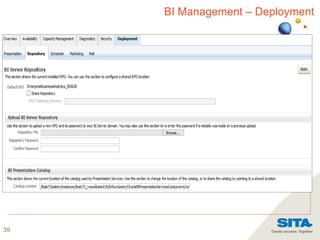39
BI Management – Deployment
 