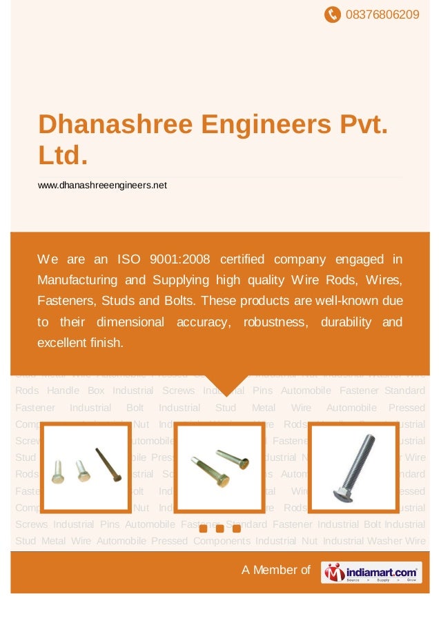 Dhanashree Engineers Pvt. Ltd., Pune, Automobile Fastener