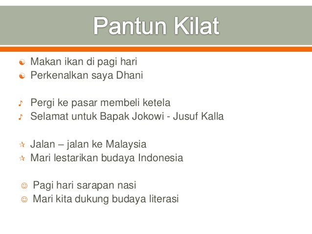 Contoh Pantun Kilat Contoh Soal Dan Materi Pelajaran 1