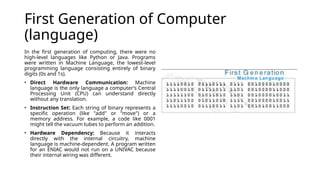 Comprehensive Overview of Generation of Computers: Technology ...