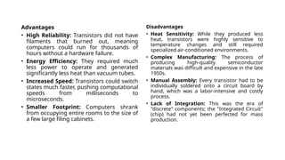 Comprehensive Overview of Generation of Computers: Technology ...