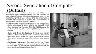 Comprehensive Overview of Generation of Computers: Technology ...