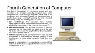 Gui Fourth Generation Computer Comprehensive Overview of Generation of Computers: Technology ...