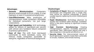 Comprehensive Overview of Generation of Computers: Technology ...
