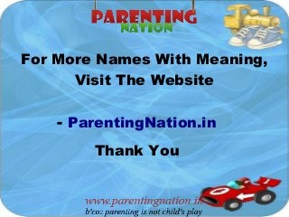 Dhan Rashi Baby Boy Names With Meanings
