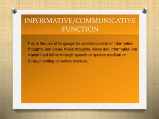 Informative Function Symbol Language | PPTX