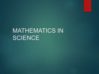 Role of mathematics in science and engineering | PPTX