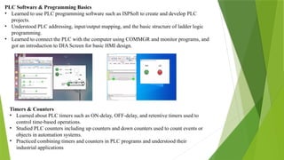Comprehensive Internship on PLC Programming and Factory I/O Industrial ...