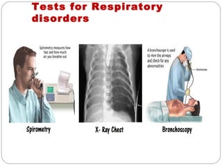 Tests for Respiratory
disorders
 