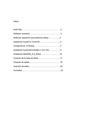 tutorial de Heidy SQL | PDF