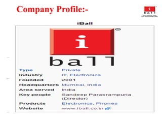 Company Profile:-
 