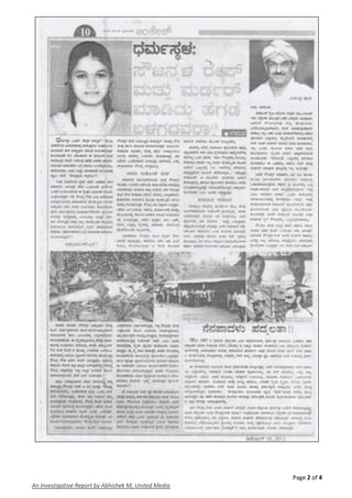 Page 2 of 4
An Investigative Report by Abhishek M, United Media
 