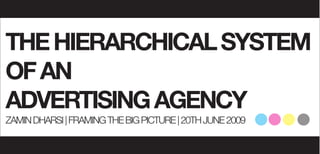 The Hierarchical System of An Advertising Agency