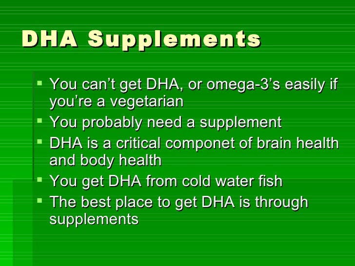 Dha supplements