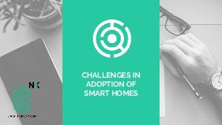 CHALLENGES IN
ADOPTION OF
SMART HOMES
 