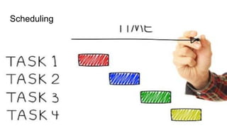 Project Management (CAPM) - Introduction
Mohammad Tawfik
#WikiCourses
http://WikiCourses.WikiSpaces.com
Scheduling
 