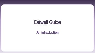 Eatwell Guide
An introduction
 