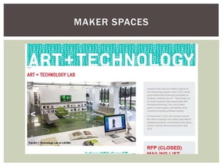 MAKER SPACES
 