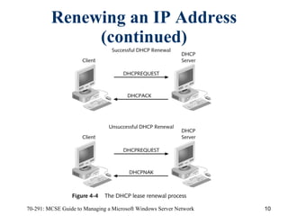 Renewing an IP Address (continued) 