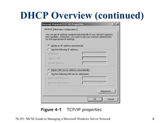 DHCP Overview (continued) 