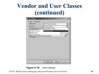 Vendor and User Classes (continued) 