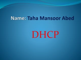 Dhcp windows server 2012 | PPTX