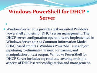 Dhcp windows server 2012 | PPTX