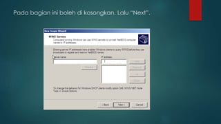 Pada bagian ini boleh di kosongkan. Lalu “Next”. 
 