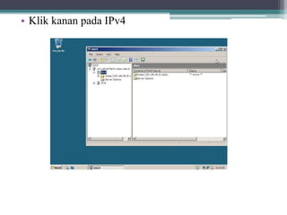 • Klik kanan pada IPv4
 
