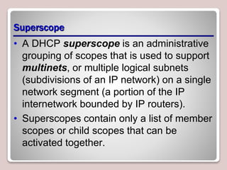 DHCP PROTOCOL | PPT