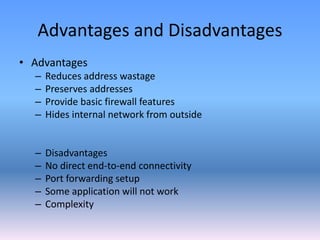 Advantages and Disadvantages of Dhcp