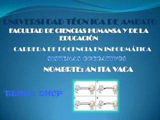 TEMA: DHCP
 